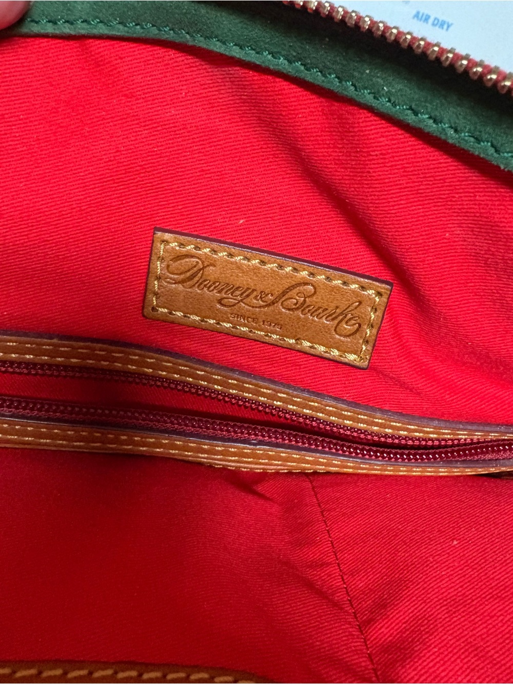 Dooney & Bourke Leather Satchel in Cognac Brown - Picture 7 of 12